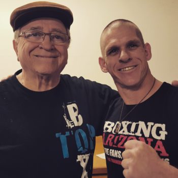 Brad with Boxing Legend